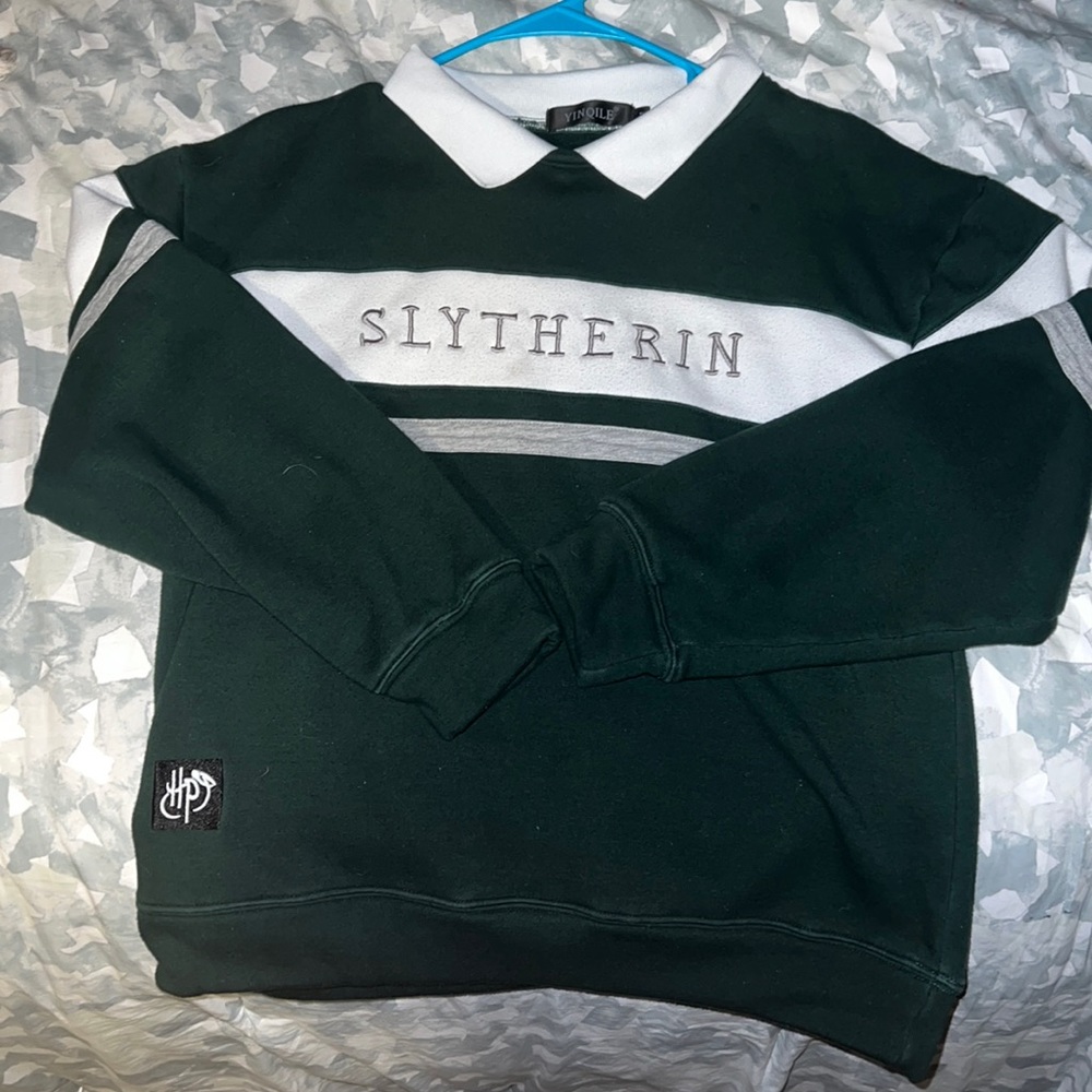 Harry Potter Slytherin collared sweatshirt